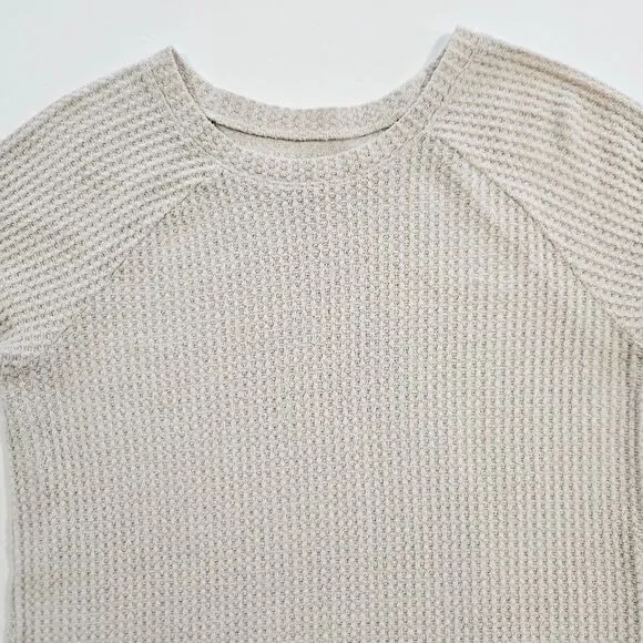 American Eagle Soft & Sexy Plush Waffle Knit Round Neck Long Sleeve Sweater M - Picture 5 of 10